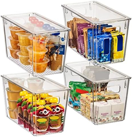 ClearSpace Plastic Storage Bins with Lids – Perfect Kitchen Organization or Pantry Storage – ... | Amazon (US)