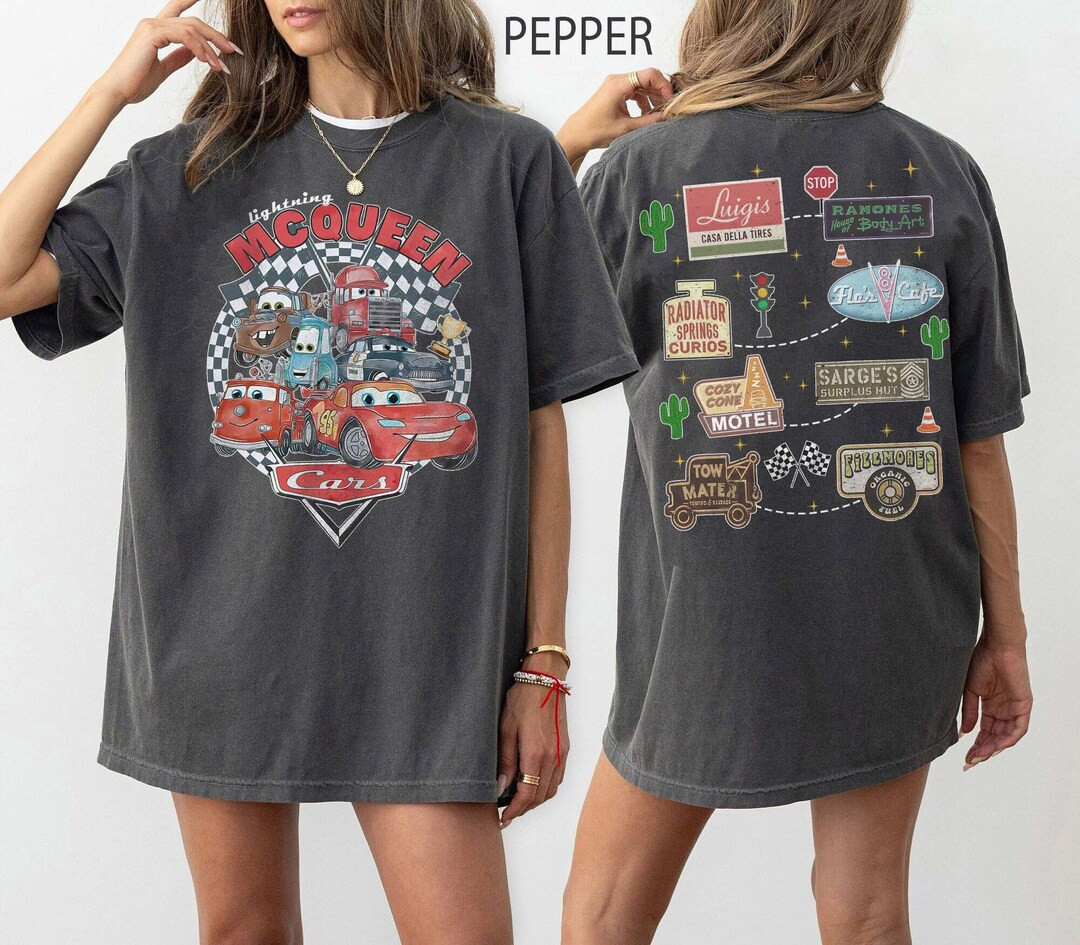 Disney Cars Shirt, Cars Movie Shirt, Lightning Mcqueen Shirt, Radiator Springs Shirt, Cars Land S... | Etsy (US)