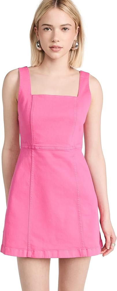 alice + olivia Women's Ramsey Square Neckline Aline Mini Dress | Amazon (US)
