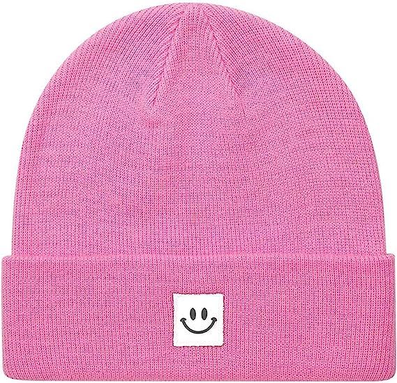 MaxNova Knit Beanie Hat with Smile Face for Men/Women | Amazon (US)