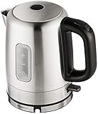 Amazon Basics Electric Stainless Steel Kettle for Tea and Coffee, BPA-Free, Fast Boiling, Auto Sh... | Amazon (US)