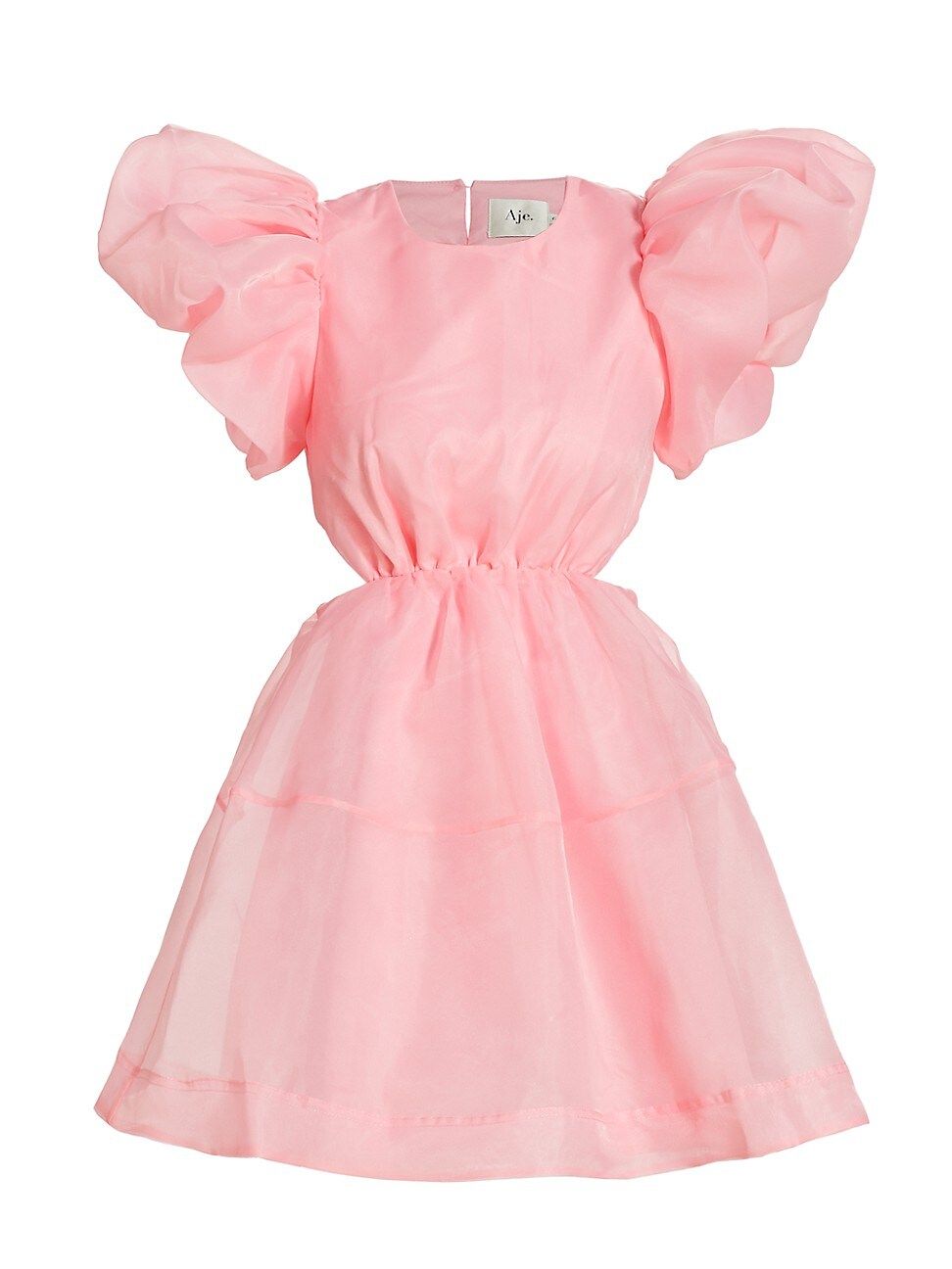 Women's Simplicity Puff-Sleeve Minidress - Ballet Pink - Size 12 - Ballet Pink - Size 12 | Saks Fifth Avenue