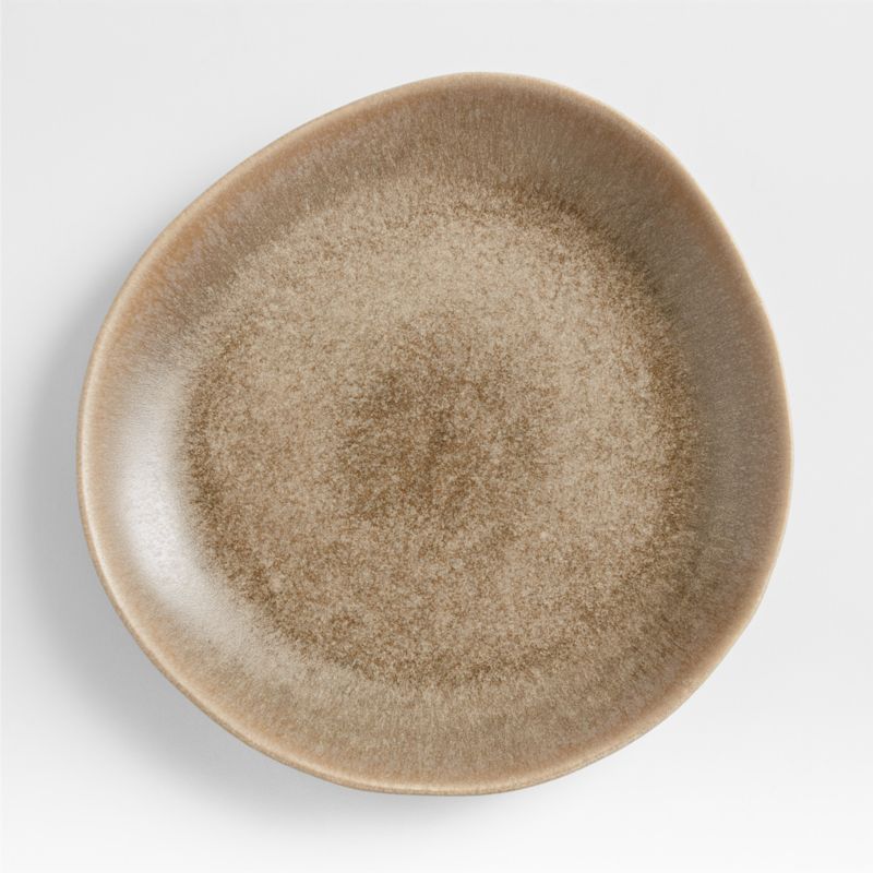 Grove Taupe Dinner Plate + Reviews | Crate & Barrel | Crate & Barrel