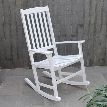 Willow Bay Outdoor Rocking Chair, White | Walmart (US)