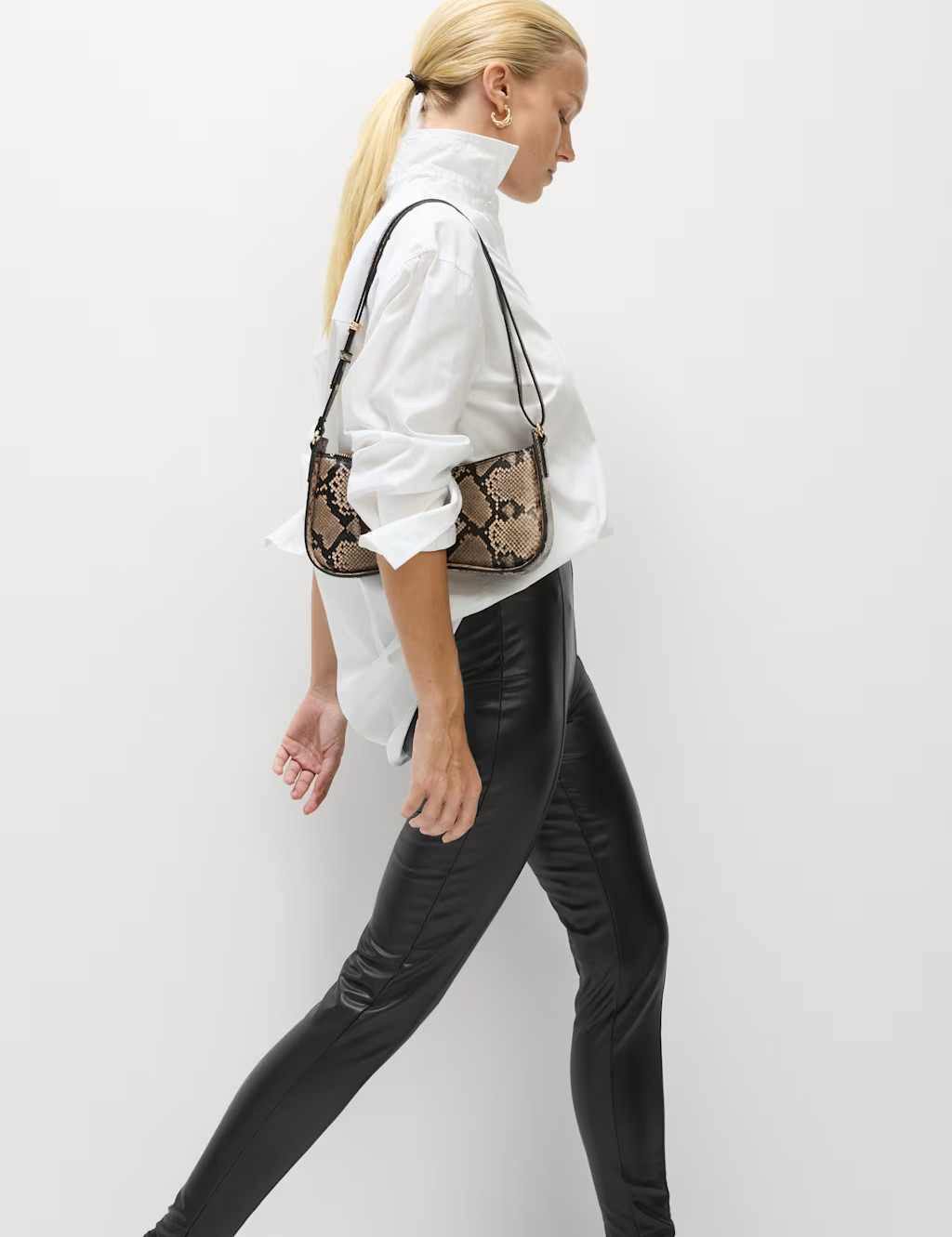 Leather Look Leggings | M&S Collection | M&S | Marks & Spencer (UK)