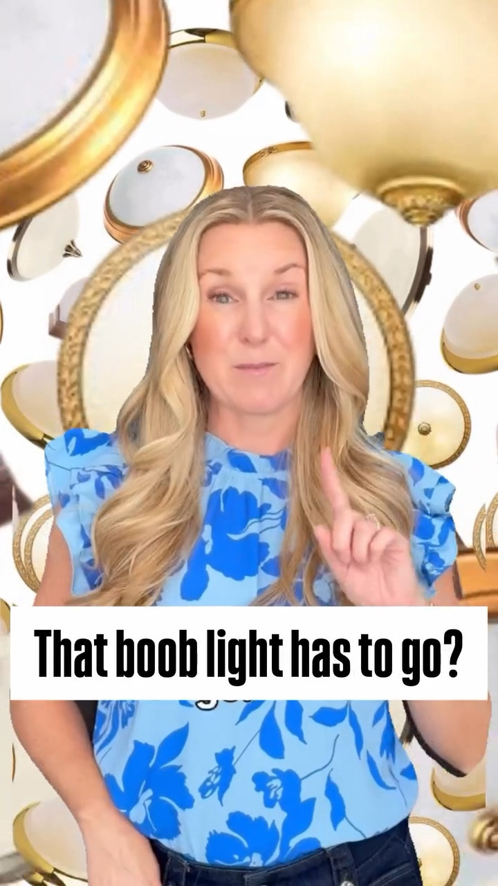 Still have boob lights? 👀
Tap the heart, follow and comment LIGHT SWAP for links. 

No judgment — but this is one of the easiest upgrades you can make. Swap them for a rattan, brass, or linen flush mount and instantly elevate your space.

👉 Follow along for easy, designer-approved upgrades that bring you joy.