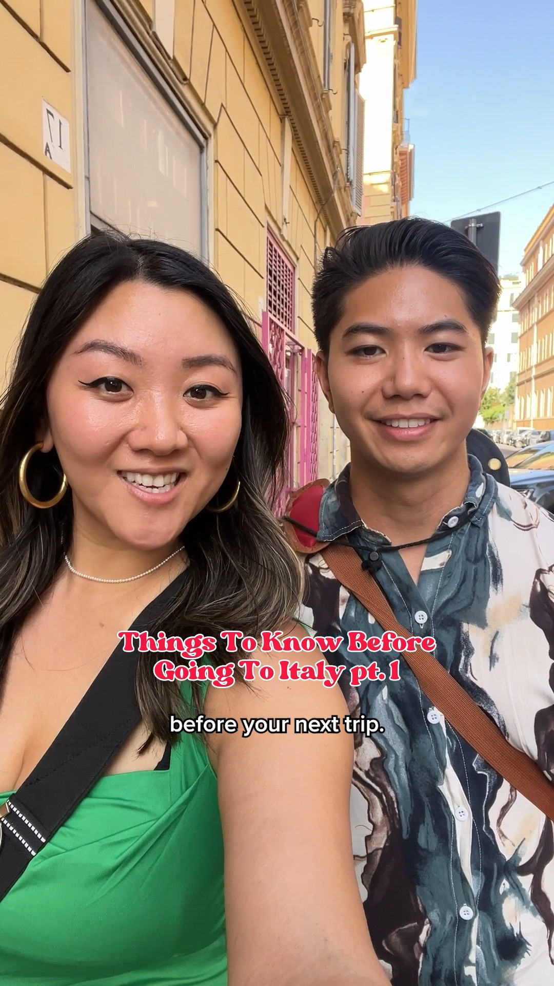 Here's what we wore on our Italy Travel Tips Part 1 reel: marble print shirt, classic tee, crossbody bag, and more! Full video can be found on my IG @jasminepak 
#traveloutfit #vacationlook #coupleoutfit #mensfashion

#LTKtravel #LTKeurope #LTKVideo