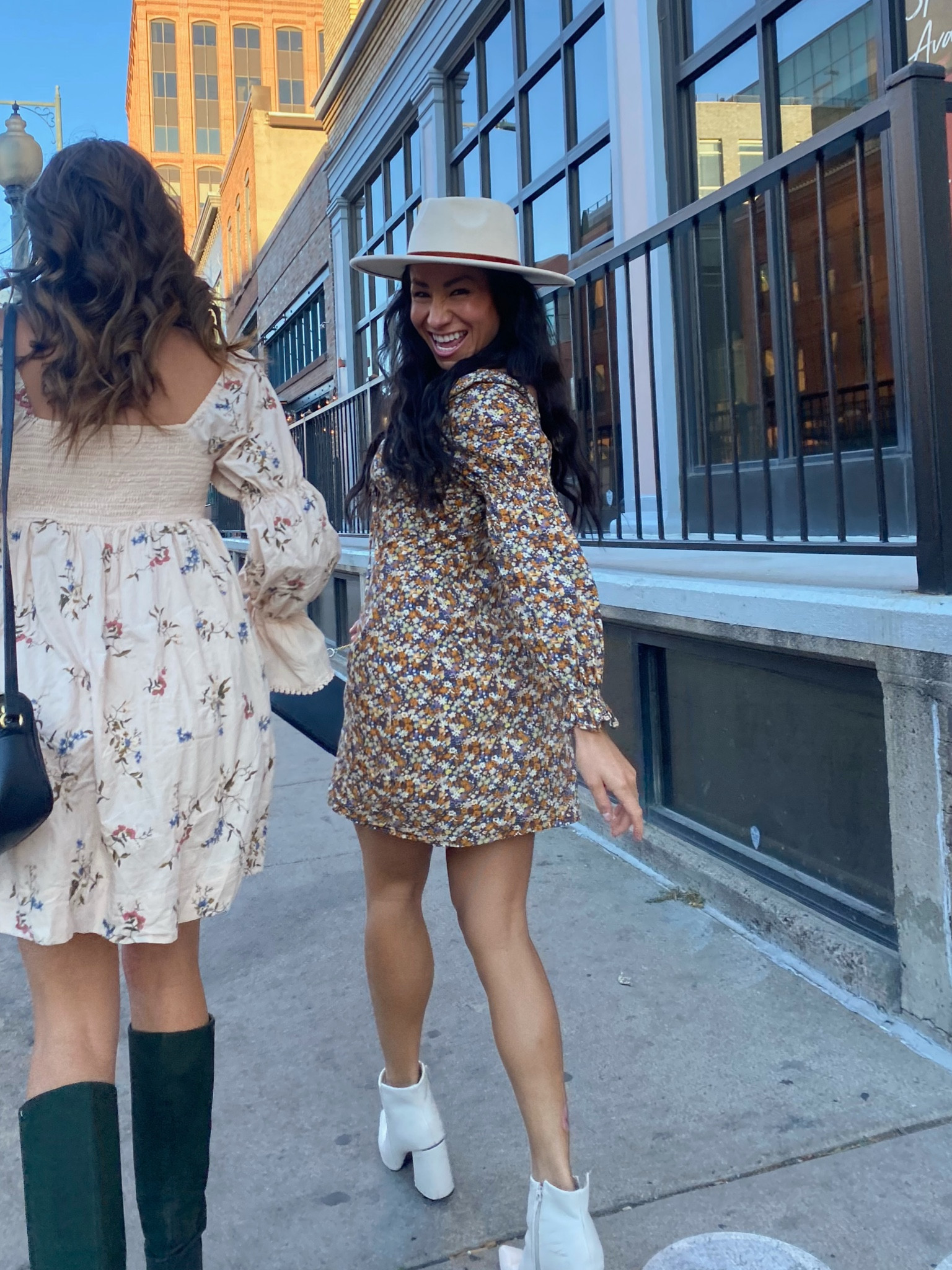 Transitional Fall Look! This is perfect for dropping temps but getting a tad chilly outside. Dress is Bardot, but is sold out, so I linked some similar ones. 

Fall Outfit

#LTKSeasonal #LTKfindsunder100 #LTKstyletip