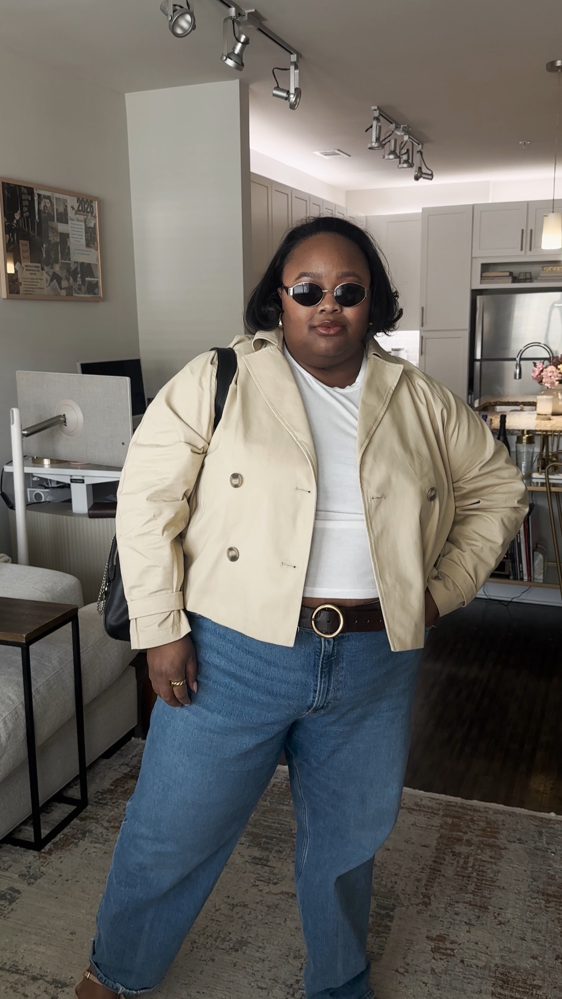 Spring outfits, Abercrombie, jeans, cropped, trenchcoat, ballet flats, plus size, jeans, plus size outfit

#LTKStyleTip #LTKMidsize #LTKPlusSize