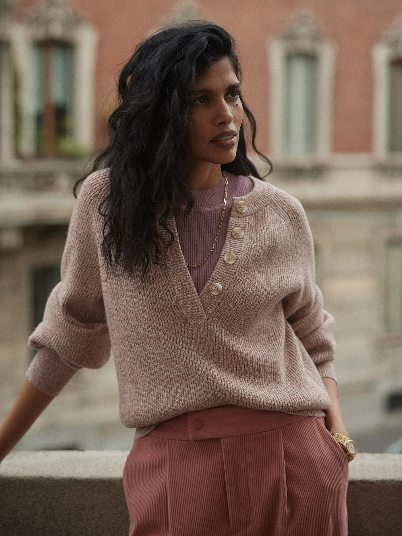 Kennings Half Button Knit | Varley US | Varley US