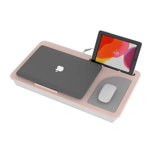 onn. Portable Work Station w/built-in phone holder and mouse pad, holds up to 15.6" laptops | Walmart (US)