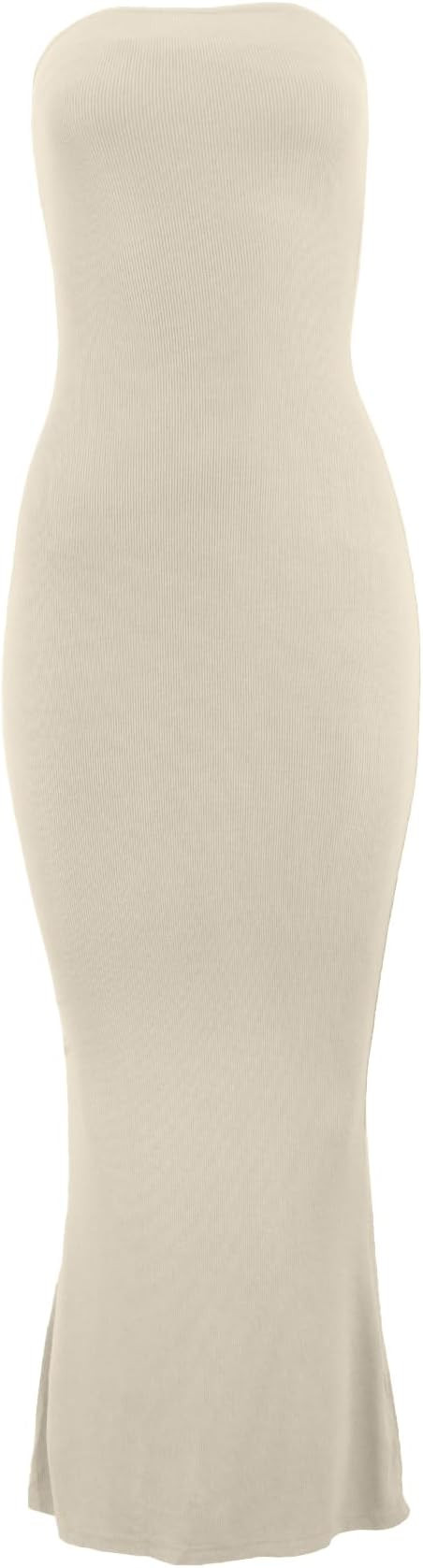 Almere Body Shaping Basic Strapless Maxi Dress | Amazon (US)