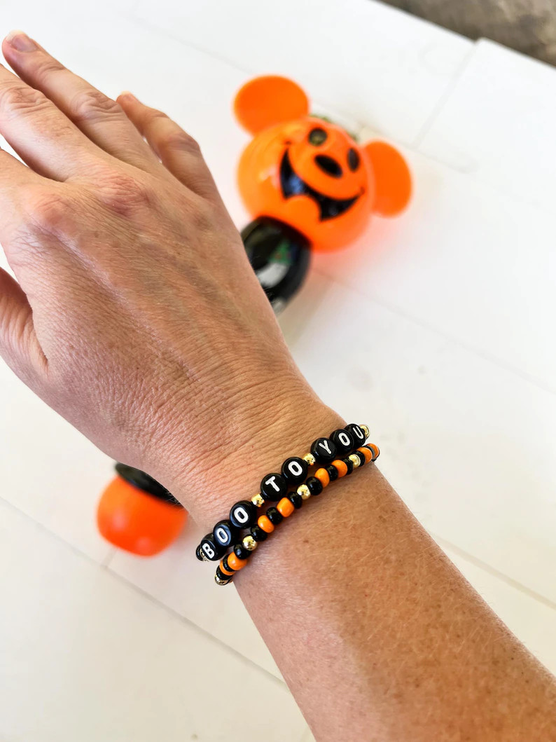 BOO to you Halloween bracelet set | Etsy (Global)