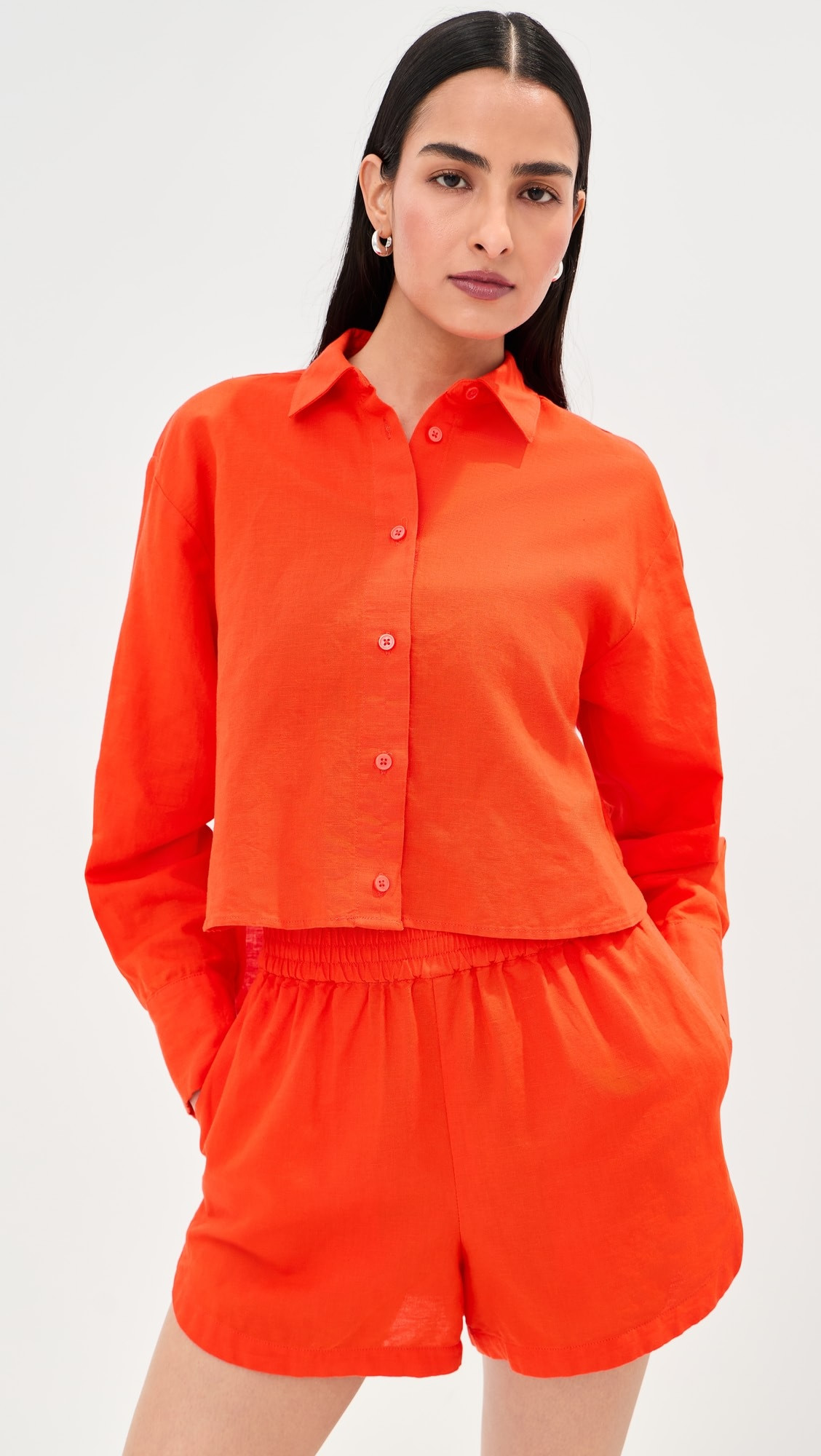 Felicity Linen Button Down Shirt | Shopbop