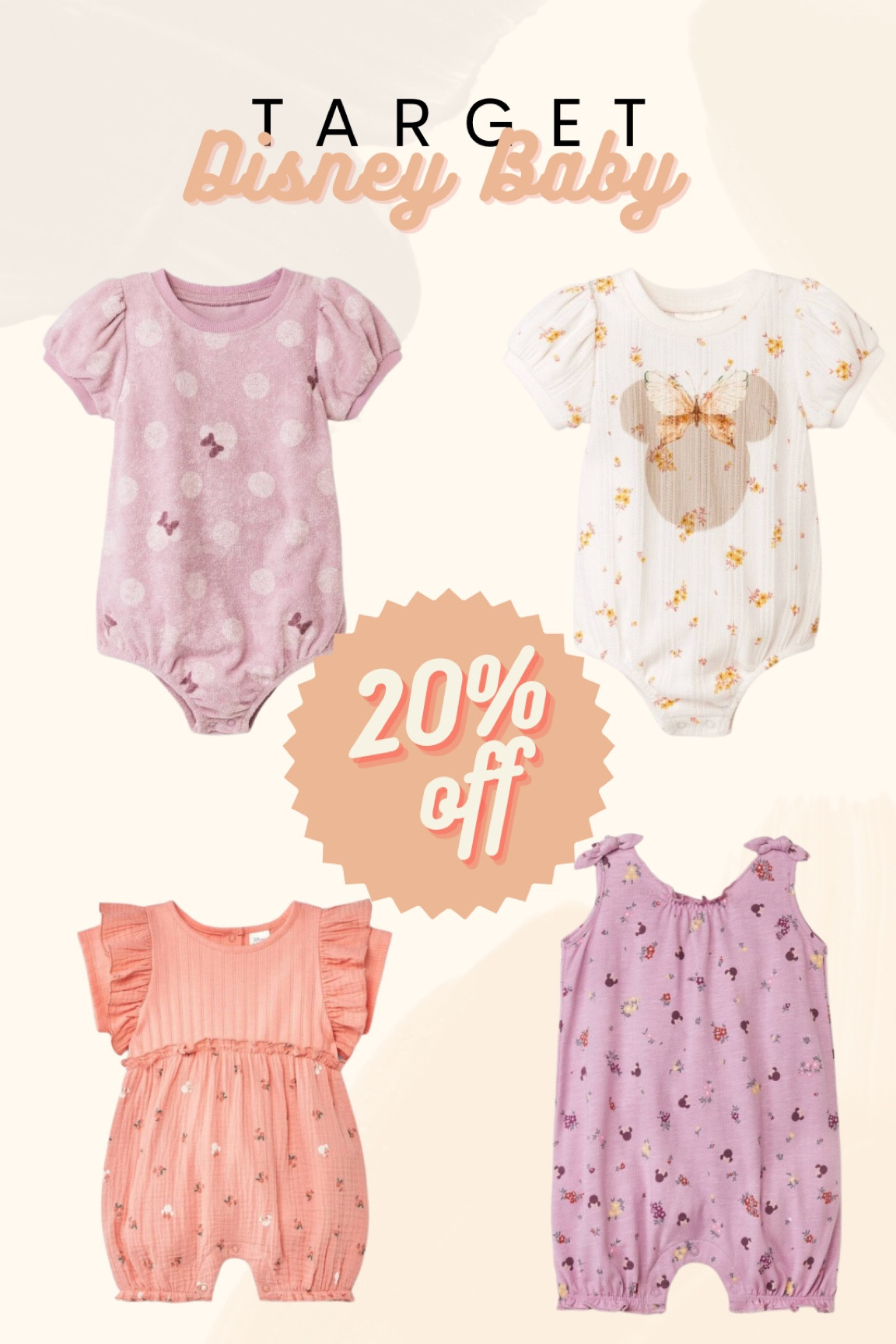 Target has the cutest Disney baby girl stuff right now AND it’s on sale for a limited time for 20% OFF! I’ll take one of each 🫶🏼💛 #disneybaby #targetbaby #babyclothes #babygirl #disneygirlclothes #target #disney #babysale #targetsale 

#LTKbump #LTKFind #LTKbaby