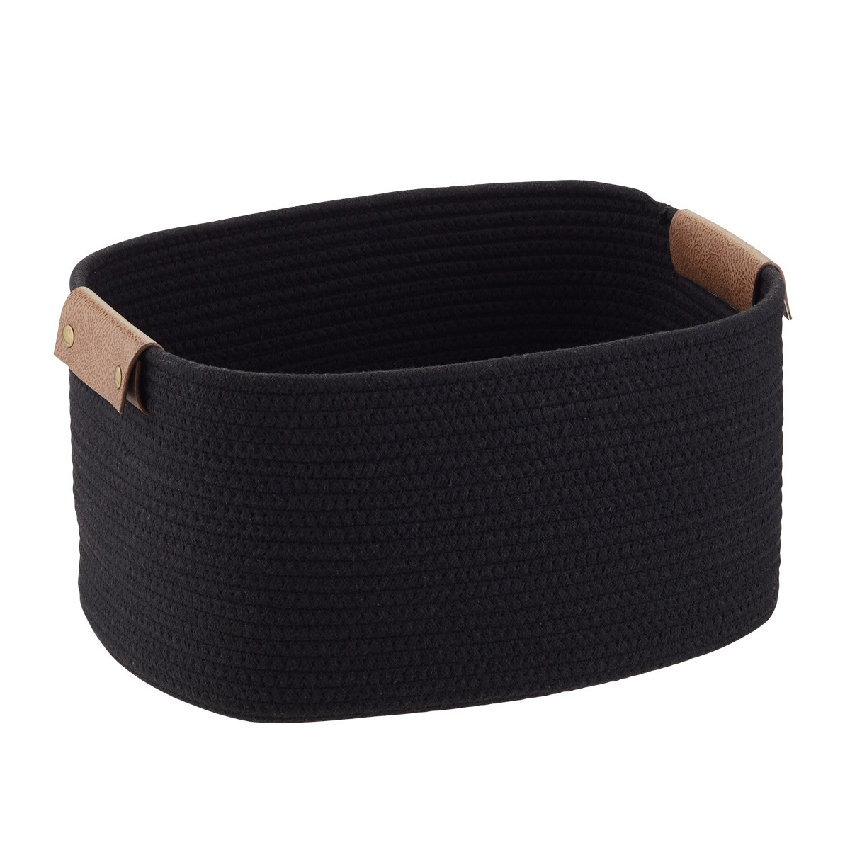 Cotton Rope Bin w/ Snap Handle | The Container Store