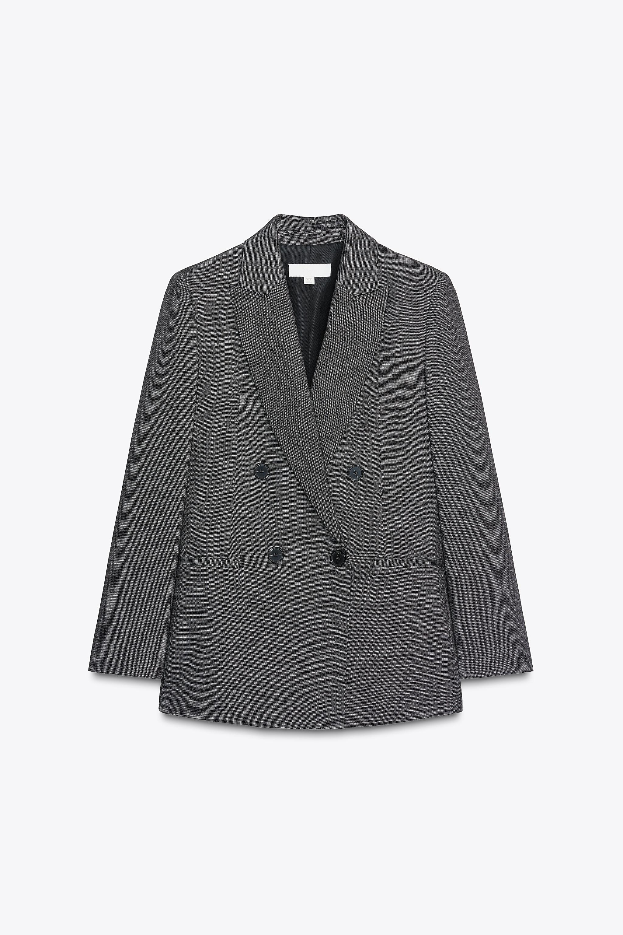 DOUBLE-BREASTED BLAZER WITH SHOULDER PADS | Zara UK