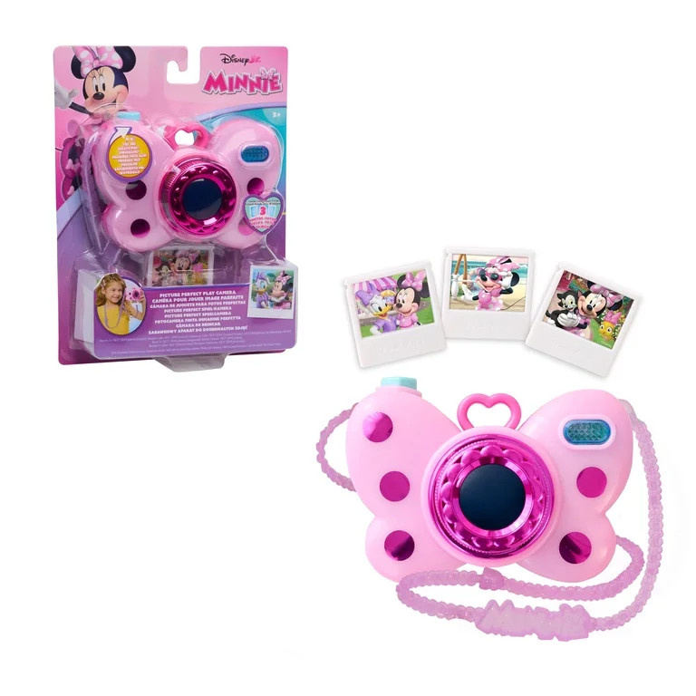 Disney Junior Minnie Mouse Picture Perfect Play Camera, Lights and Sounds, Pink, 4-pices Baby and... | Walmart (US)
