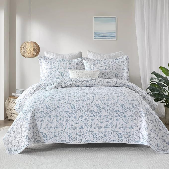 SahSahCasa Quilt Queen Size, Queen Quilt Set, 100% Cotton Queen Quilt Bedding Set Bedspreads, Lig... | Amazon (US)