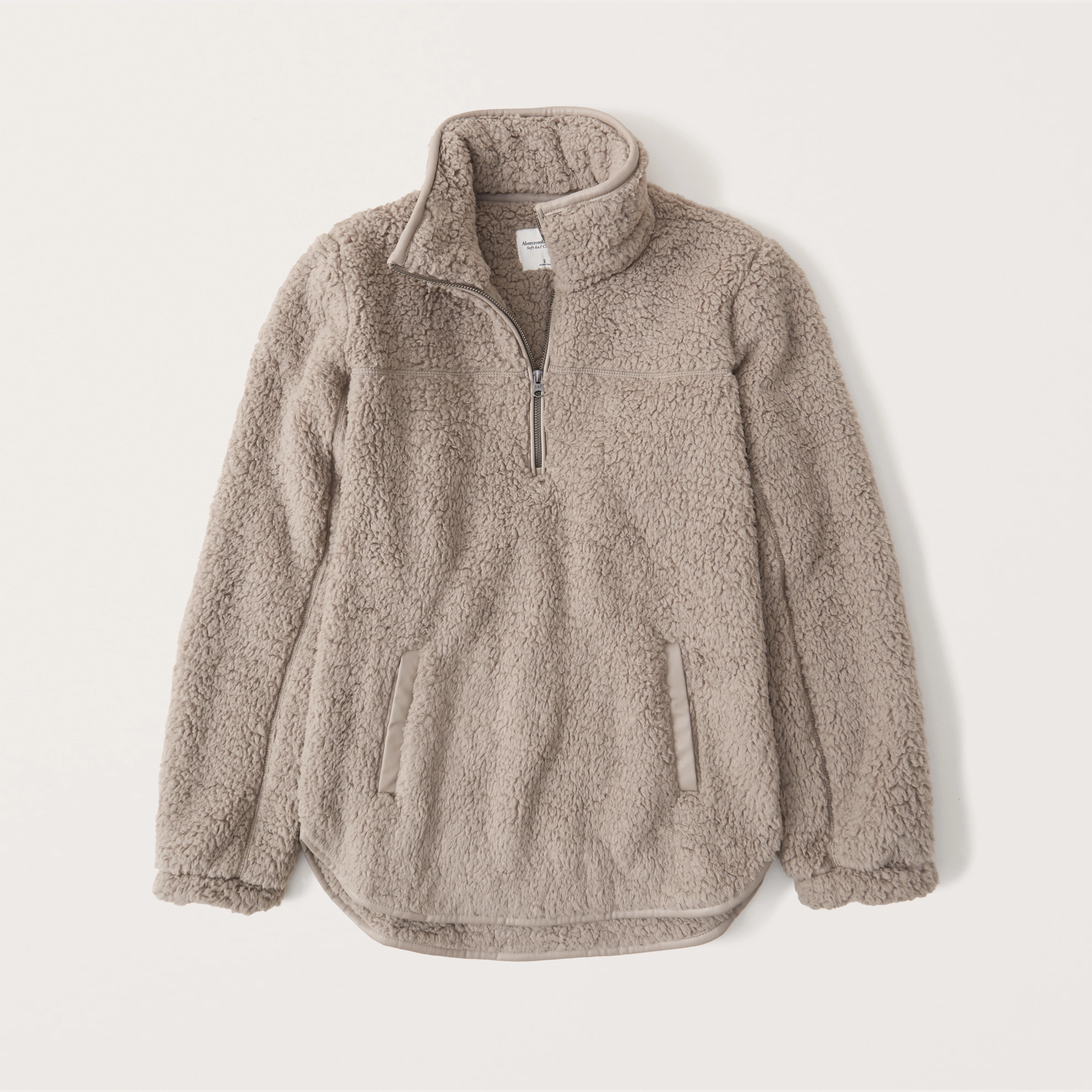Half-Zip Sherpa Sweatshirt | Abercrombie & Fitch (US)