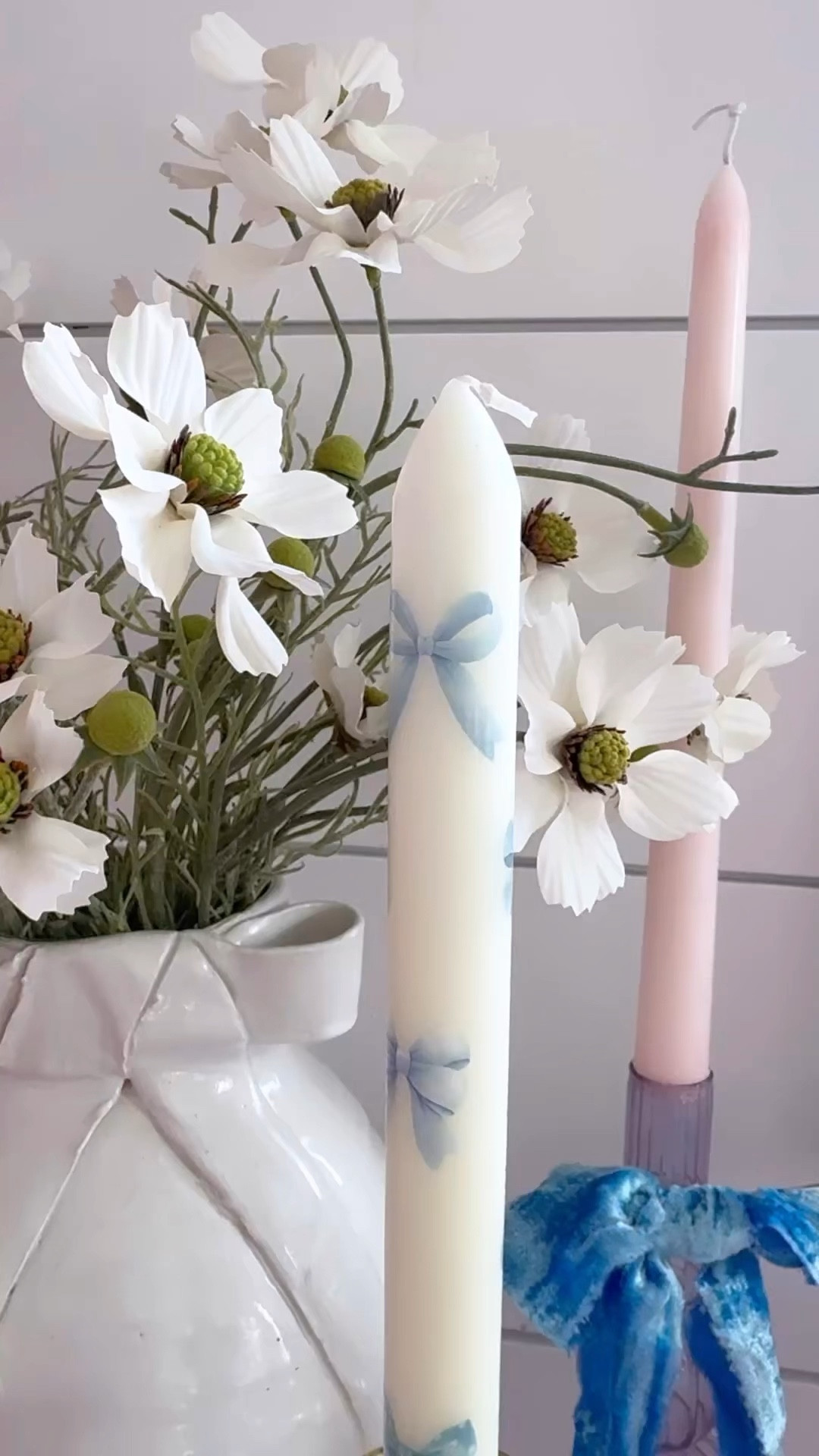 LOVING how simple and fun this bow candles were to make with temporary tattoos. 

And the process was so easy. Just find some sweet bow tattoos. I got mine off Amazon and I love the mix of blue. Then add them to a candle with water, and you are set! The sweetest and easiest Valentine’s Day decor!!!!

#valentinesday #valentinesday #easycrafts 

#LTKHome #LTKSeasonal