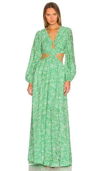 Adelaide Maxi Dress in Kelly Abstract Fern | Revolve Clothing (Global)