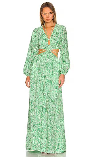 Adelaide Maxi Dress in Kelly Abstract Fern | Revolve Clothing (Global)
