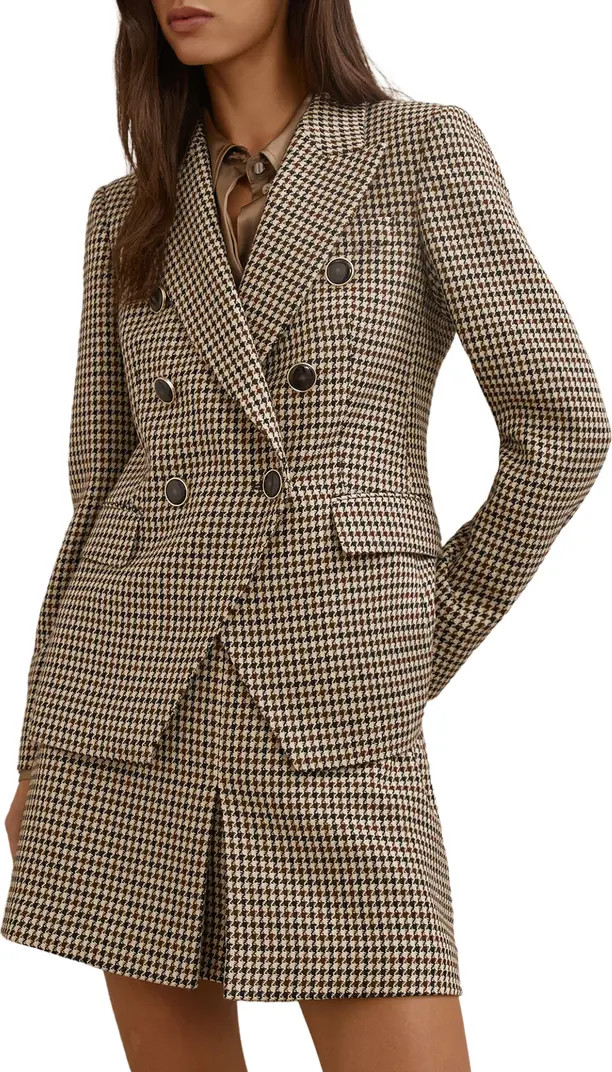 Hartley Houndstooth Double Breasted Blazer | Nordstrom