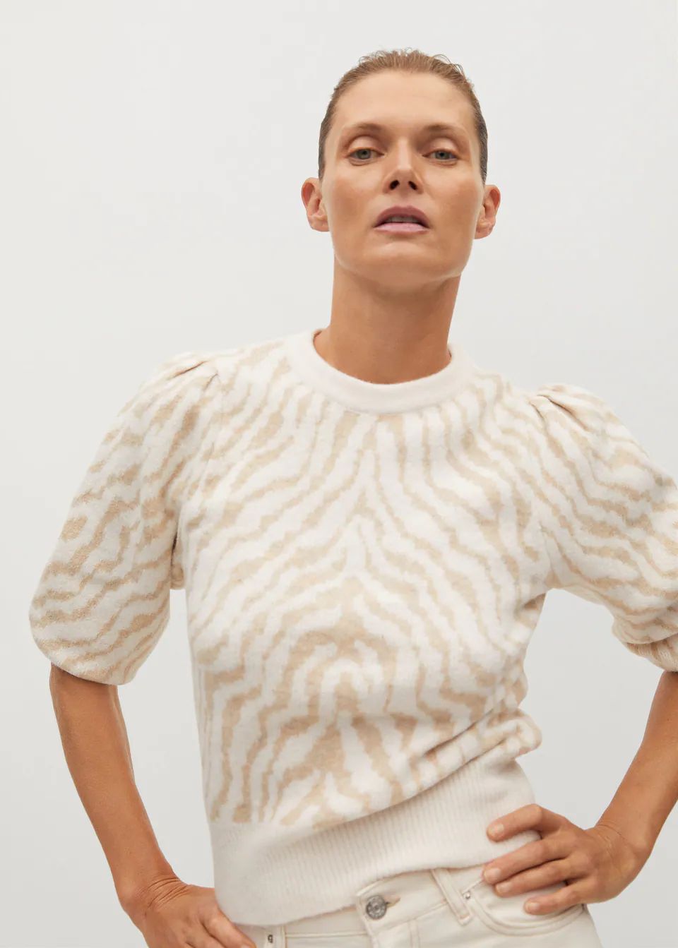 Zebra sweater | MANGO (US)