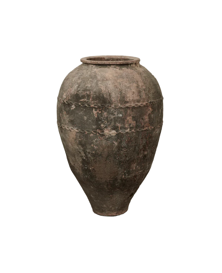 Olive Ateliers Antique Turkish Olive Jar - Pots, Pottery, and Planters | Olive Ateliers