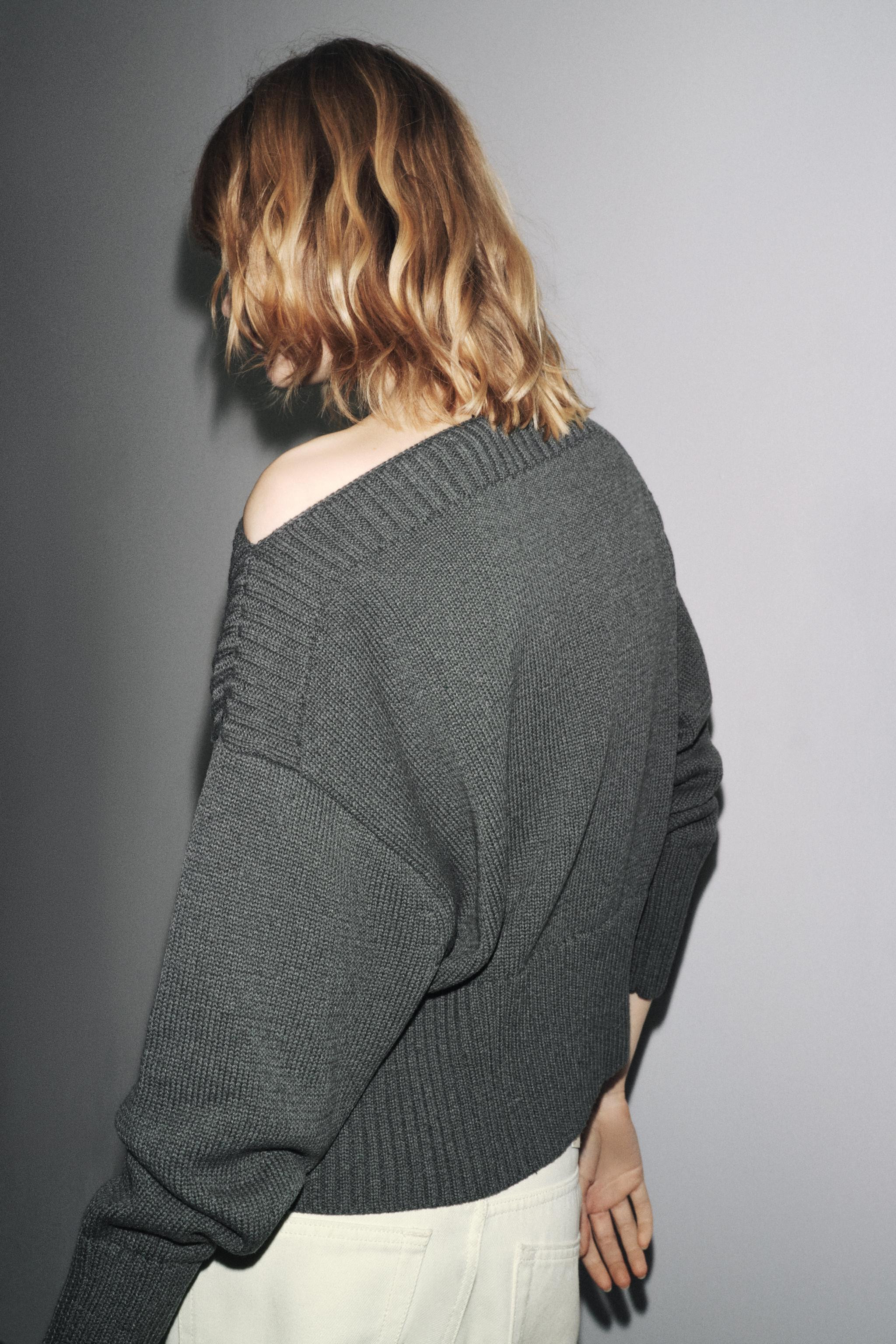 BOAT NECK KNIT SWEATER | Zara UK