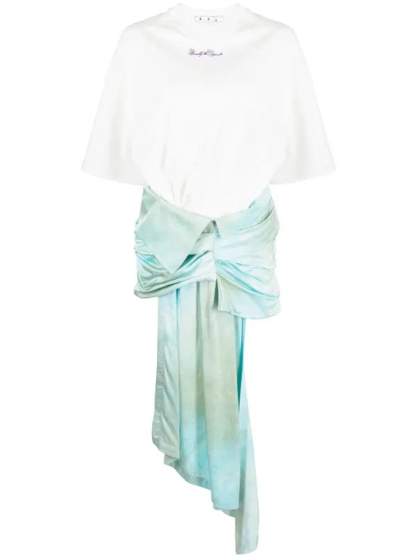 draped-skirt minidress | Farfetch Global
