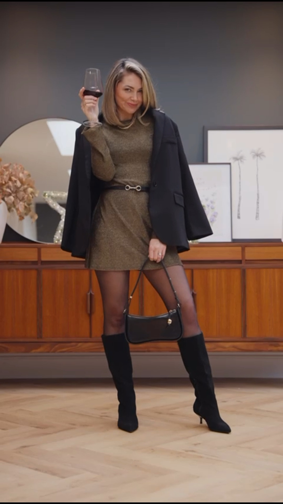 Cosy but make it festive ✨
Gold knit with a subtle sparkle, knee-high boots, and an oversized blazer = my go-to formula for feeling polished without trying too hard. Perfect for December plans when you want comfort and compliments. 🤍

#LTKwinter #LTKuk #LTKfestive