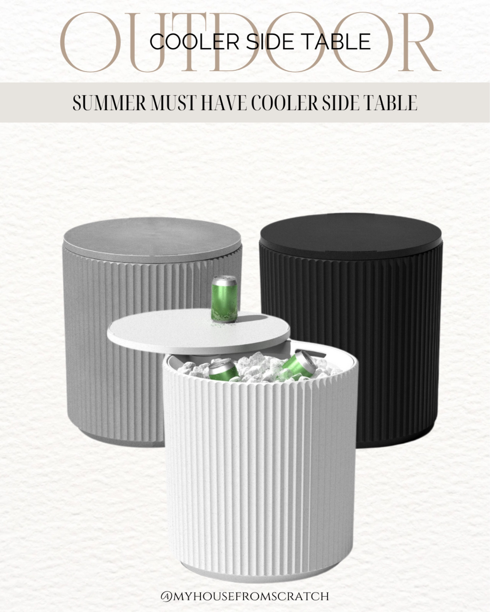 Walmart outdoor, Amazon home, outdoor side table, outdoor cooler, summer outdoor must have fluted cooler side table 

#LTKhome #LTKstyletip #LTKSeasonal