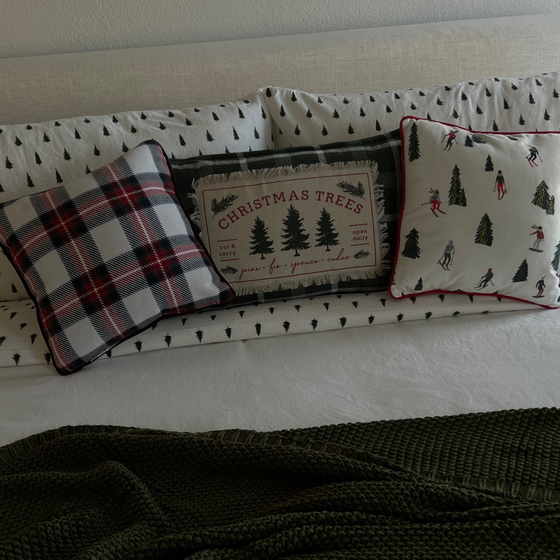 the cutest christmas tree bedding 🎄

#LTKSeasonal #LTKHoliday #LTKfindsunder50
