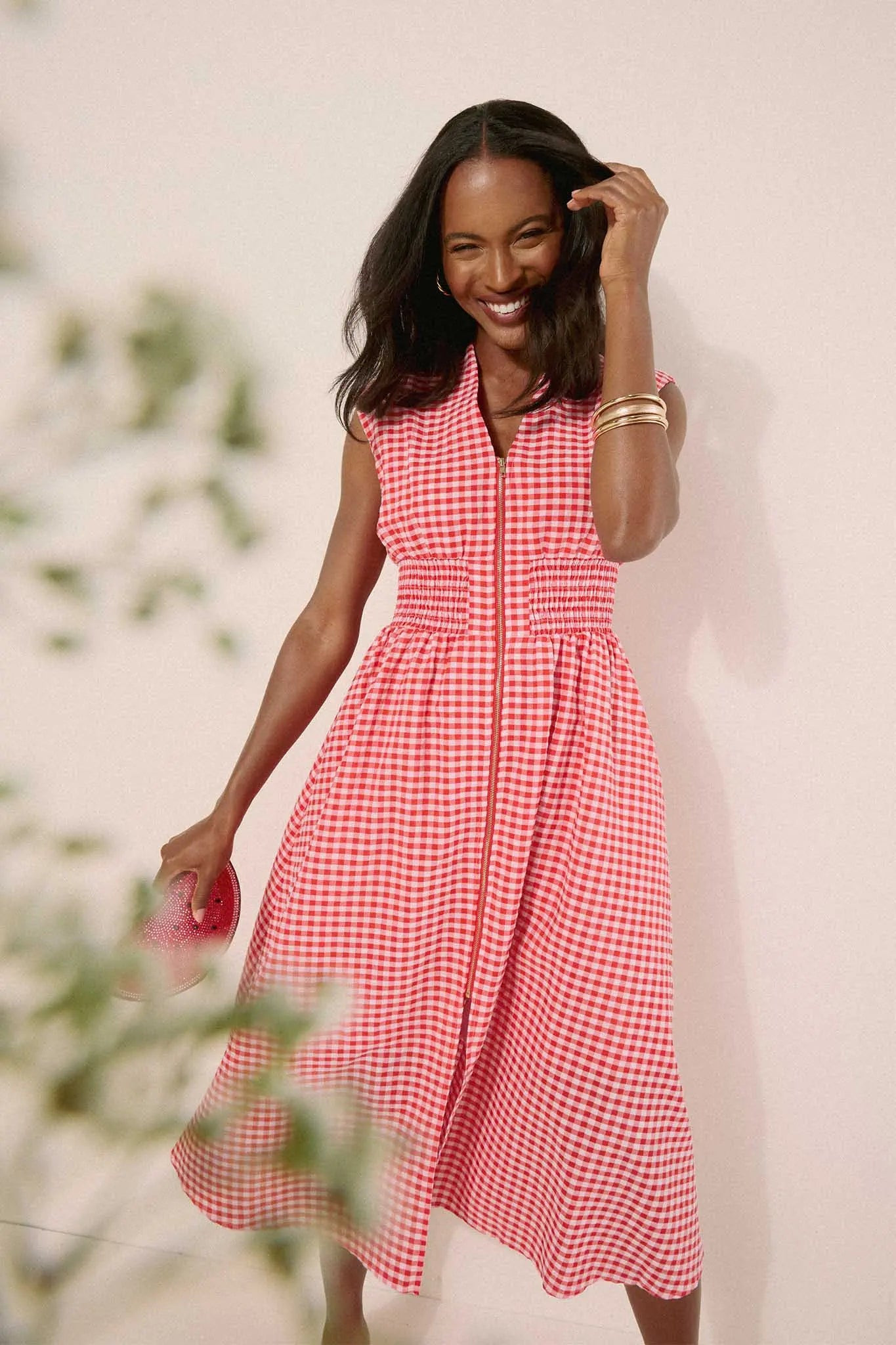 Collins Dress- Red Gingham | Avara