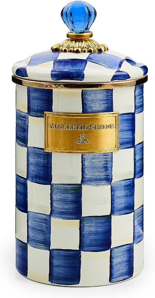 MACKENZIE-CHILDS Enamel Canister, Versatile Kitchen Storage Container for Flour and Sugar, Large,... | Amazon (US)