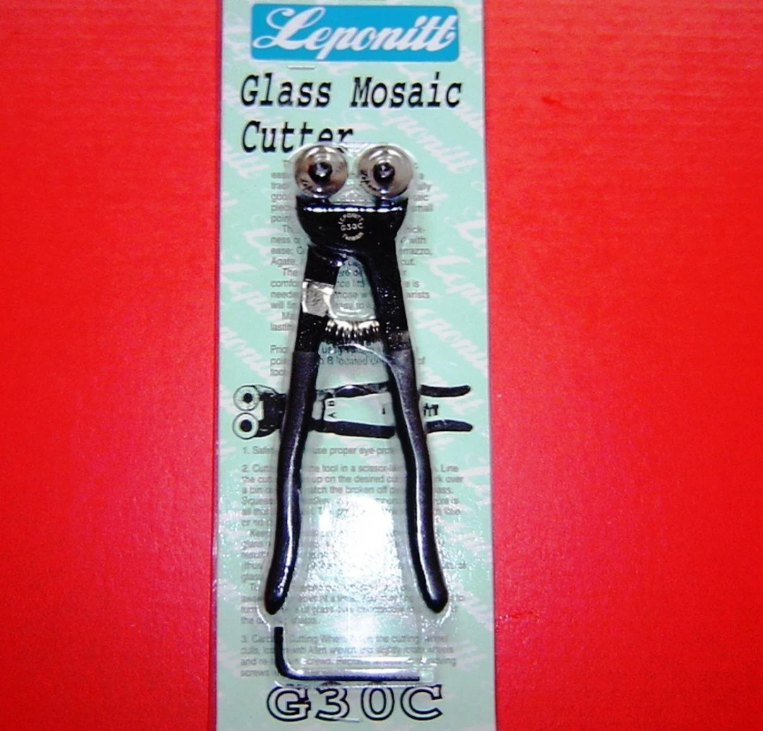 Leponitt G30C - Mosaic 2 Wheel Cutter for GLASS, CHINA & Tile.  Ideal for cutting Mosaic Pieces i... | Etsy (US)