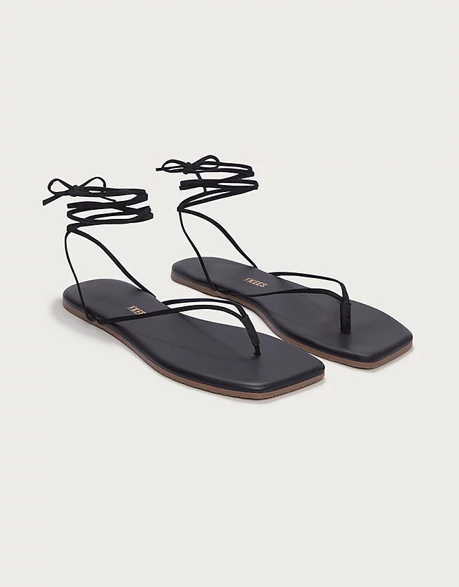 TKEES Lilu Square Toe Tie Up Sandal | Shoes, Boots & Trainers | The... | The White Company UK & ROW