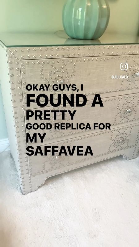 I found a really good replica for my Safavieh three drawer, linen night stand chest with nail heads. 


#bedroomsesign #lookforless #decorating #designing #homedecor 

#LTKhome #LTKFind #LTKsalealert