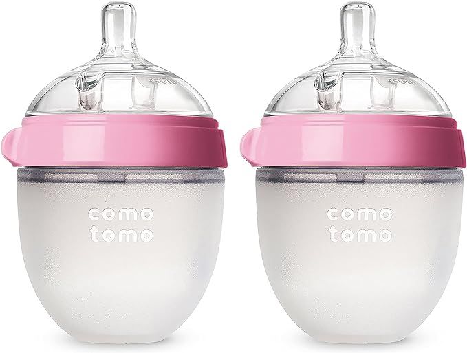 Comotomo Baby Bottle, Pink, 5 Ounce | Amazon (US)