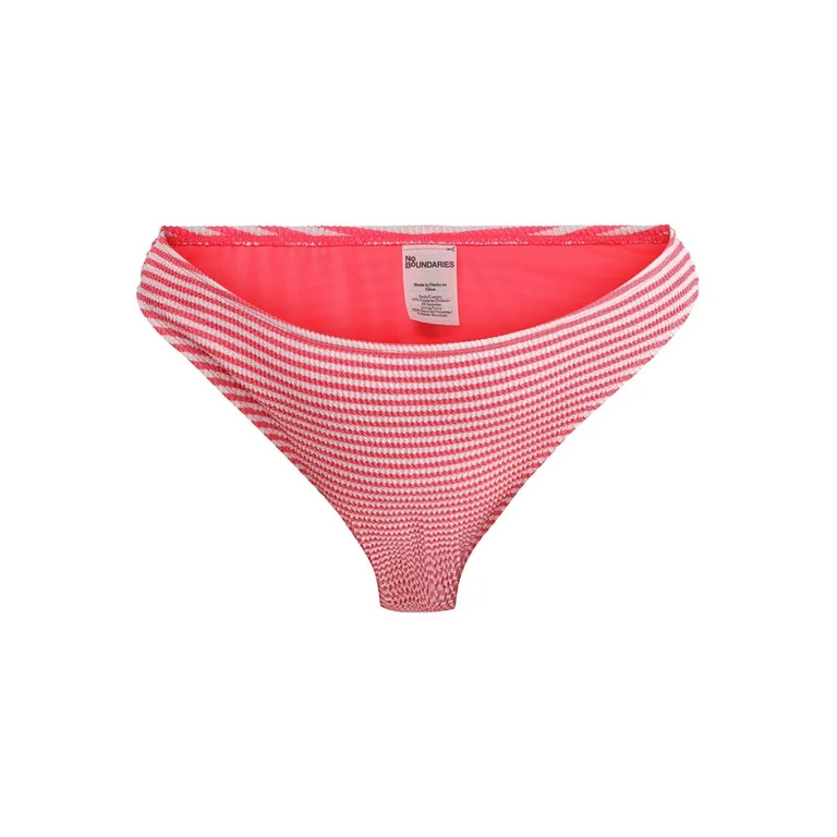 No Boundaries Striped Crinkle Swim Bottoms, Women's - Walmart.com | Walmart (US)