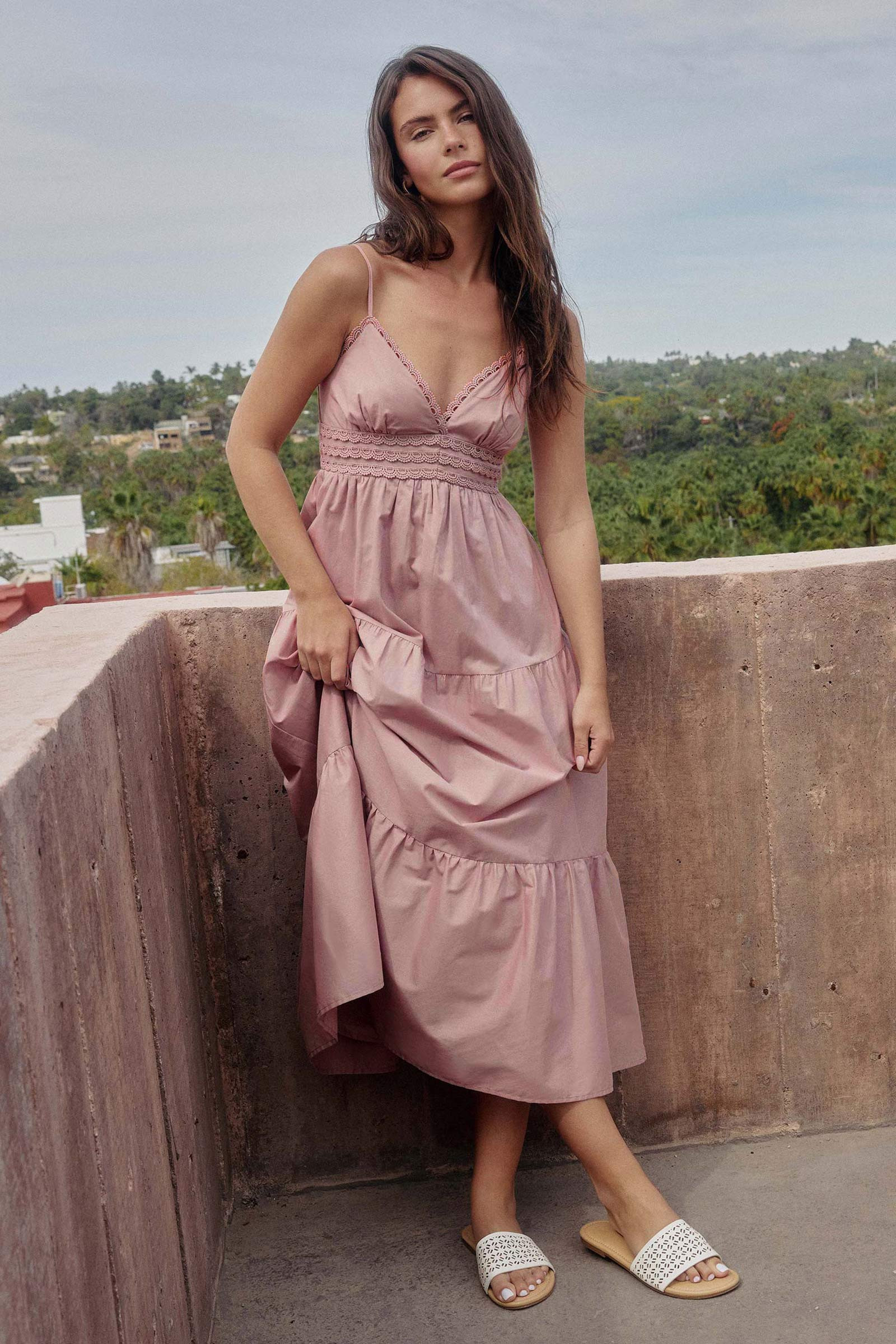 Chiffon Midi Tiered Dress | Ardene