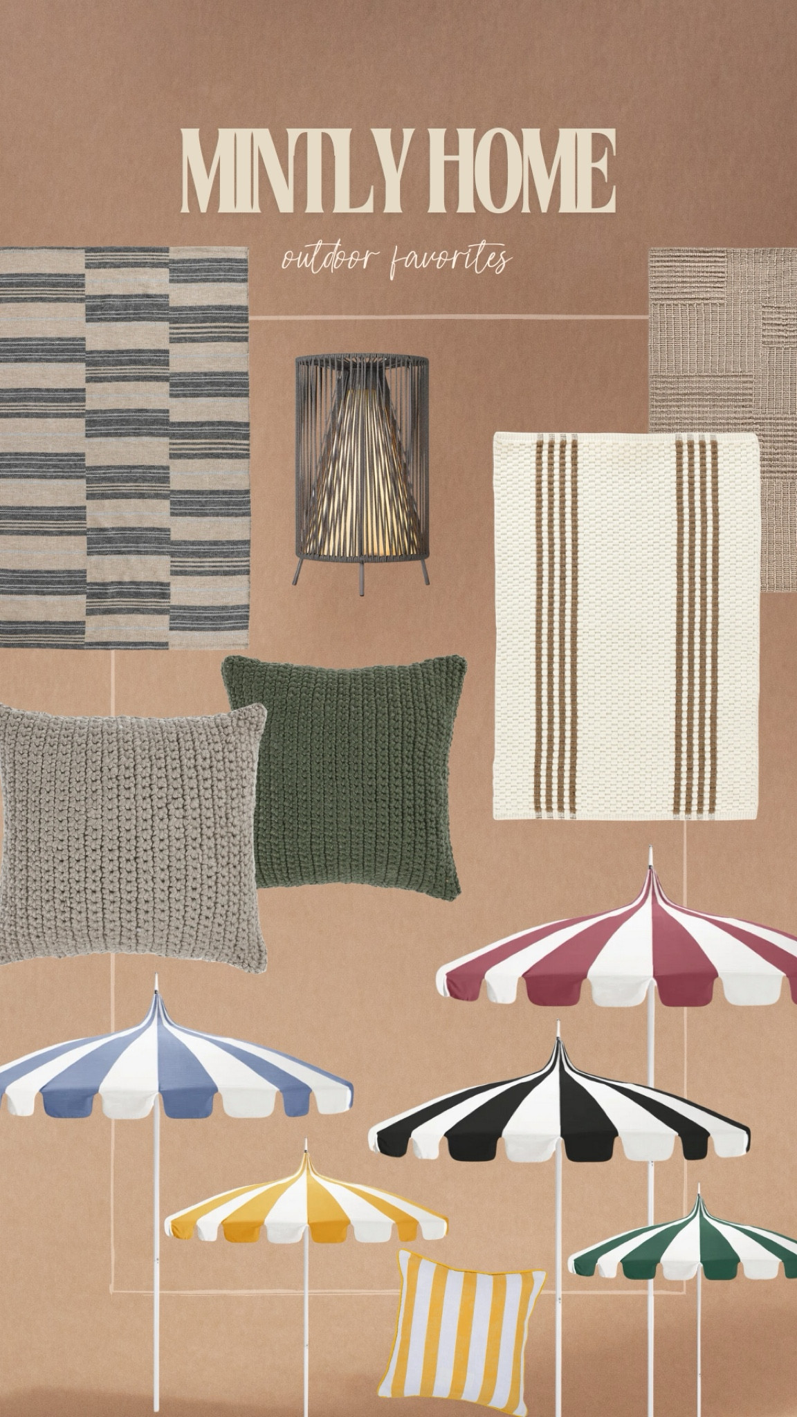My Mintly Home Outdoor Favorites!

Outdoor Area Rug, Outdoor Umbrella, Outdoor Pillows, Outdoor Lamp, Outdoor Lighting

#LTKSeasonal #LTKGiftGuide #LTKHome