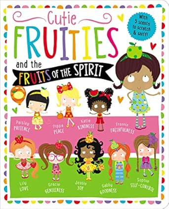 Cutie Fruities: Scratch'n'Sniff and Glitter!      Board book – June 12, 2018 | Amazon (US)