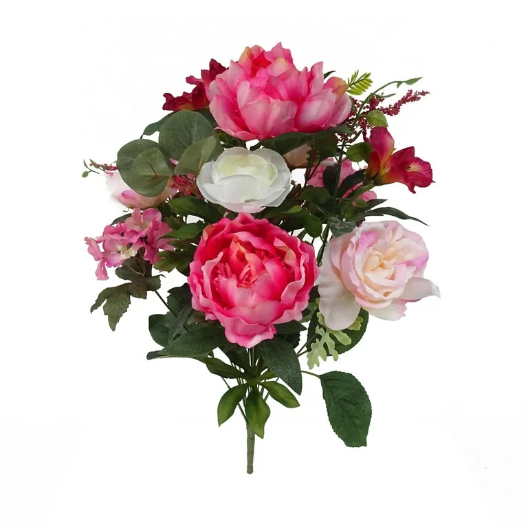 Mainstays Rose Peony Mix Bouquet | Walmart (US)