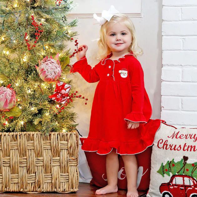 Red Knit Santa Gown | Classic Whimsy