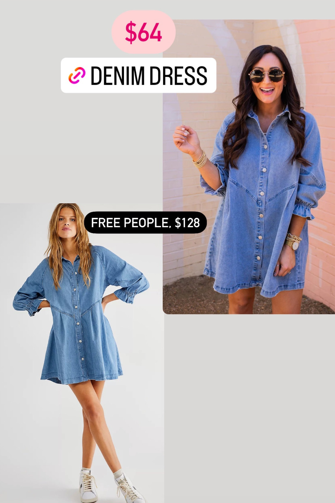 Free People dress dupe  

#LTKstyletip #LTKunder100