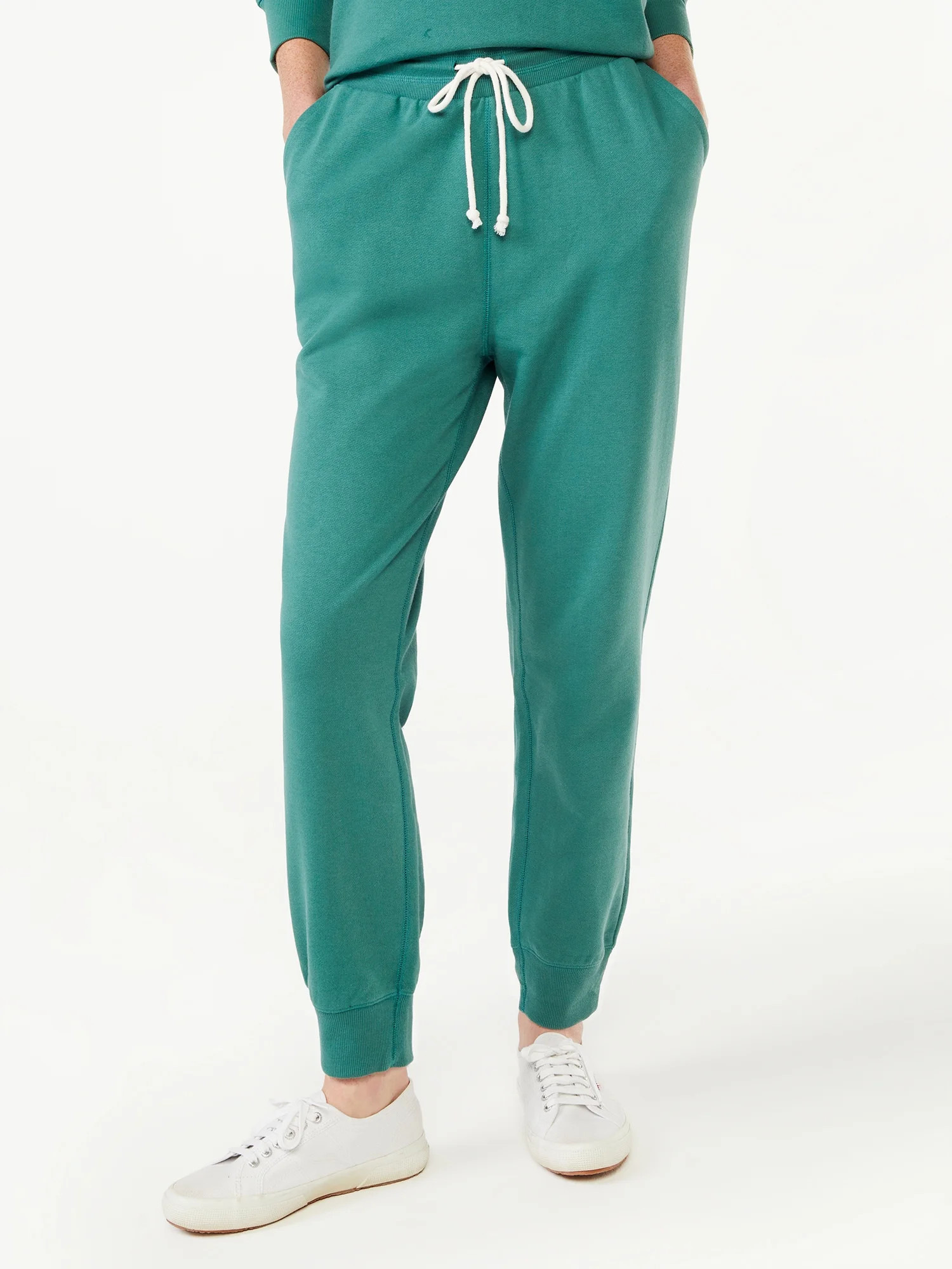 Free Assembly Women's Ribbed Cuff Sweatpants | Walmart (US)
