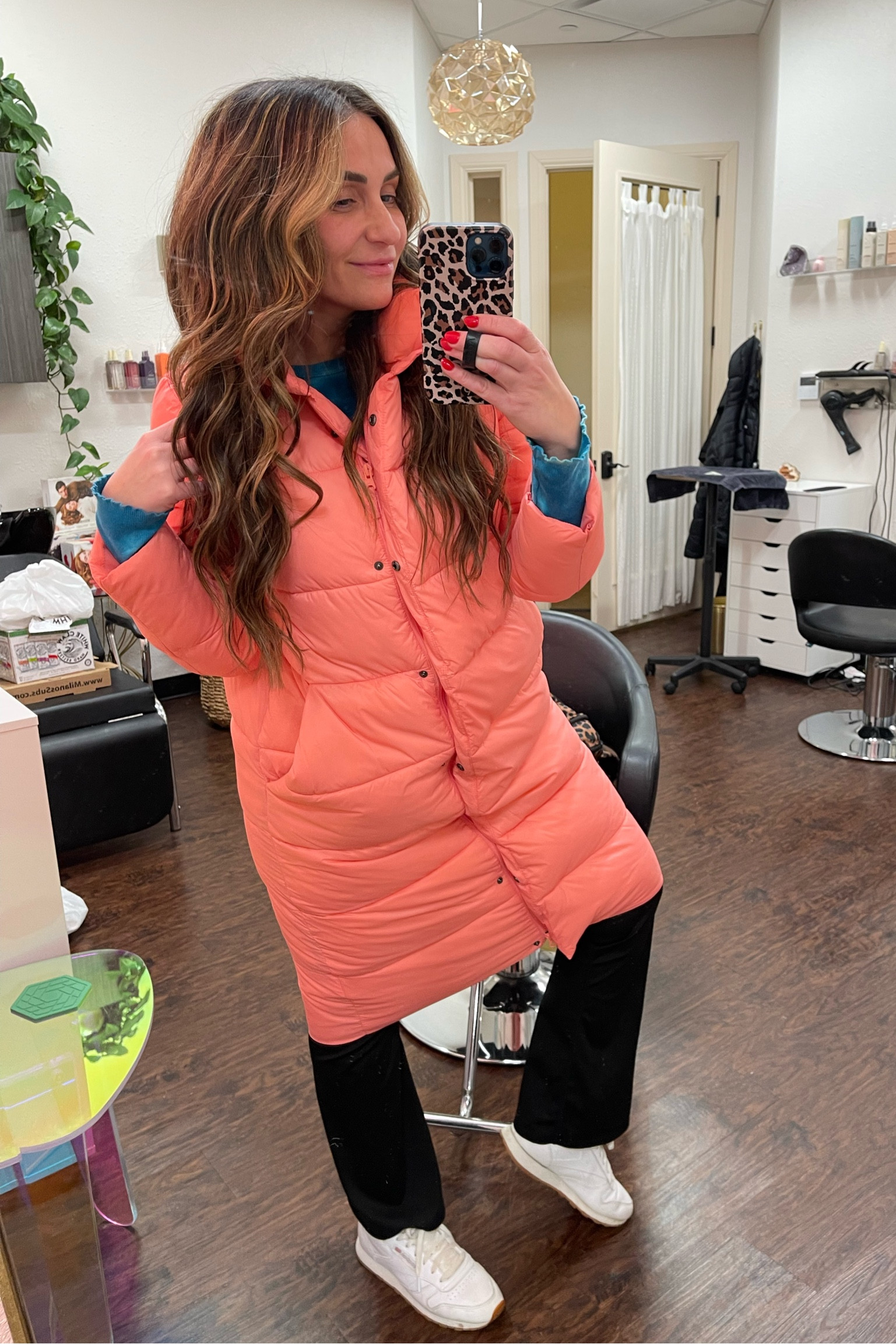 The famous Amazon puffer
I’m 5’6”
155lbs
Coat - M
Pants - M
Shoes - 9.5